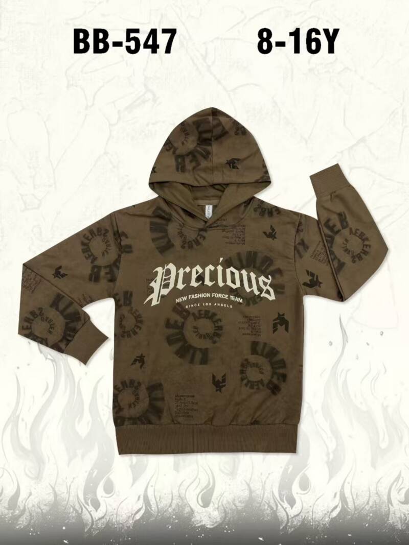  Bluzy Chłopięca Roz 8-16, 1 kolor Paczka 6 szt 1